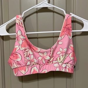 Kulani kinis pink flower swim suit top